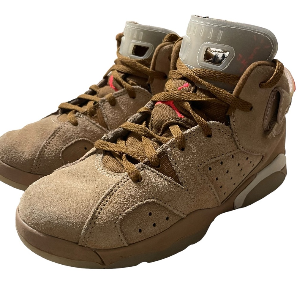 Size 2.5Y - Jordan 6 Retro x Travis Scott Mid British Khaki